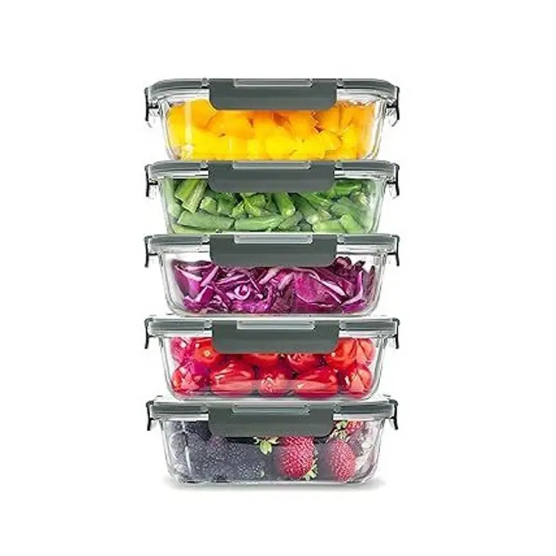 5-Piece Glass Food Container Set