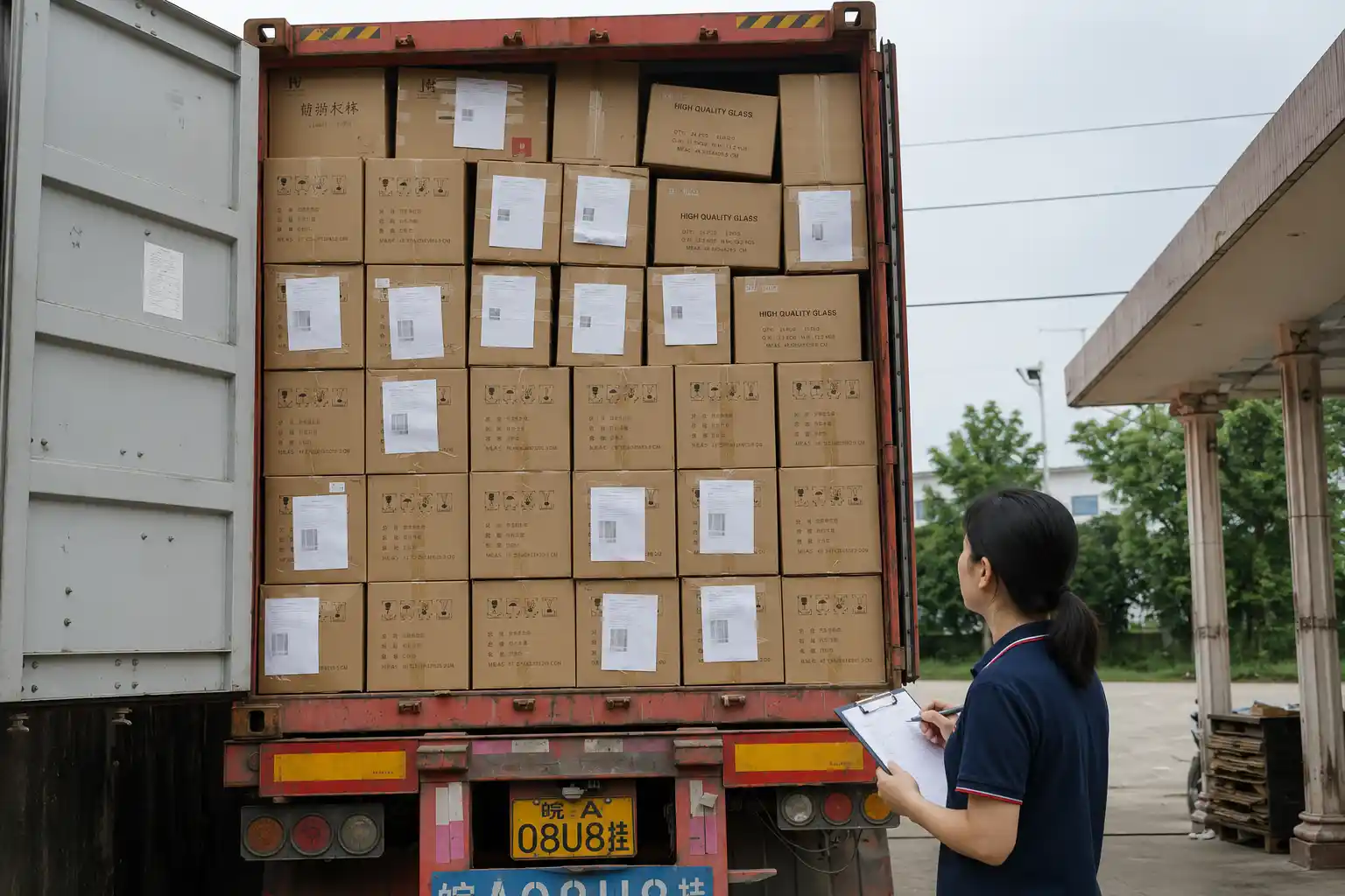 Export carton packing and loading