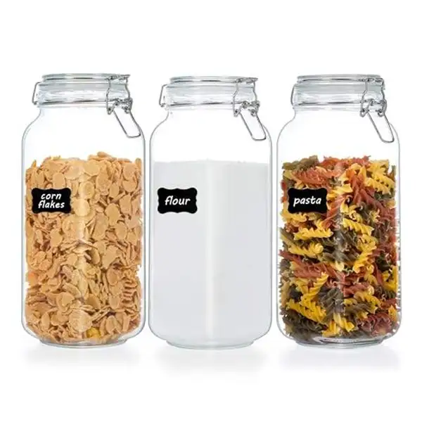 Clamp Lid Glass Storage Jar