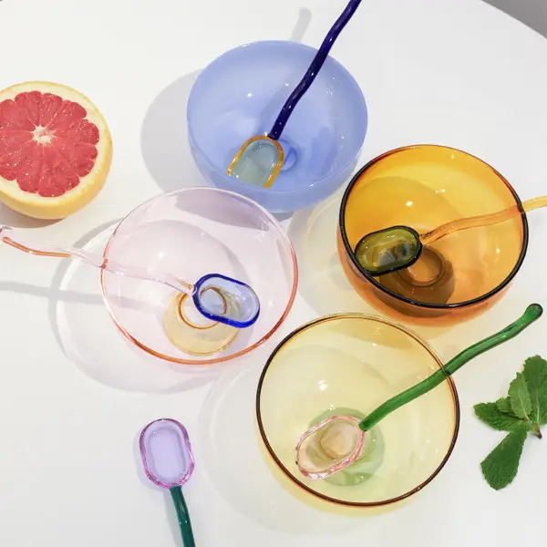 Colored Glass Bowl Set
