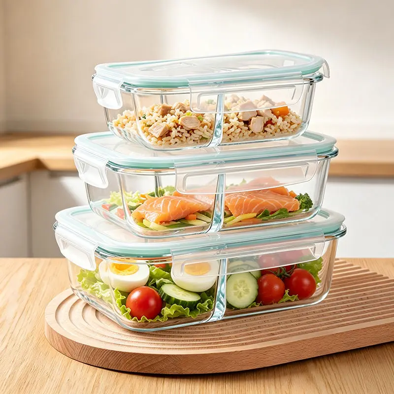 Compact Glass Food Storage Container