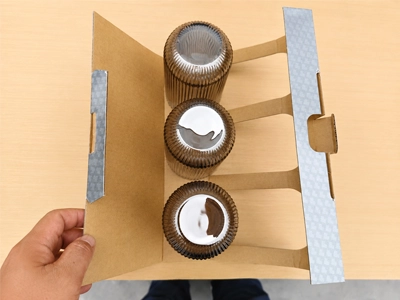 Glass food container packaging with lid