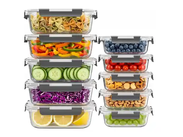 glass food storage containers wholesale with lids