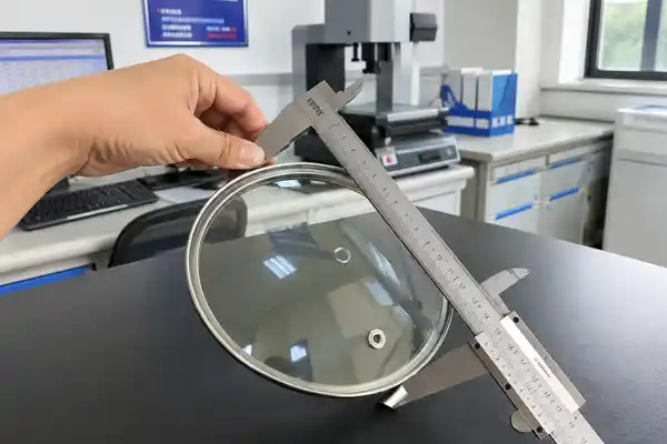 Glass pot lid samples