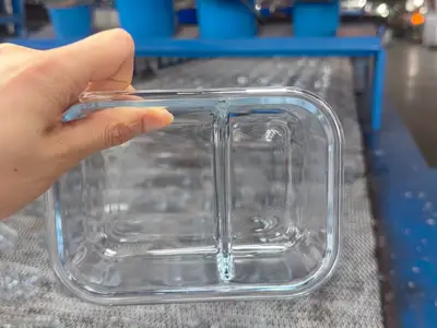 Glass body production and mold checking