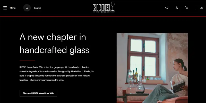Riedel premium wine glassware supplier profile