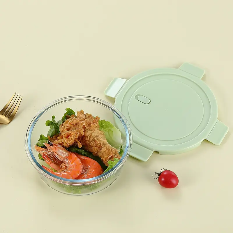 Airtight lid detail for glass container
