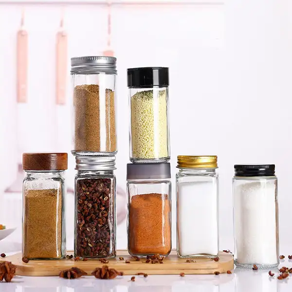Small Glass Storage Jar for Spices
