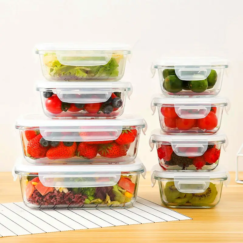 Stackable Glass Food Container Set