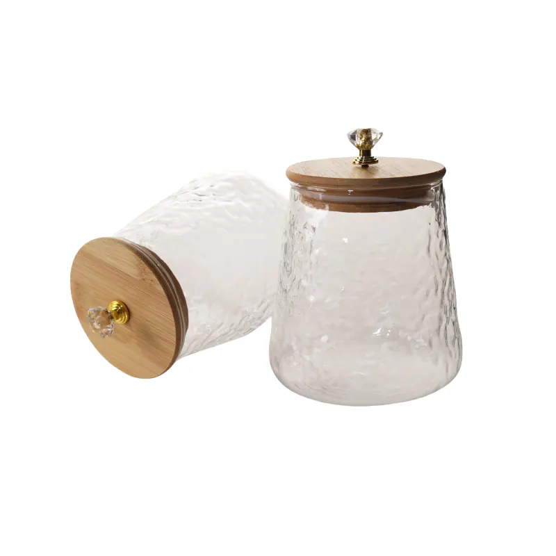 Glass storage containers with lids