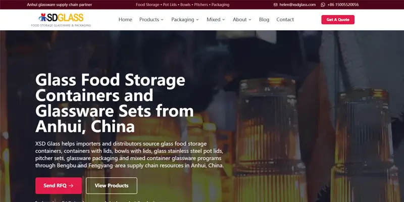 XSD Glass factory-backed sourcing partner from Anhui China