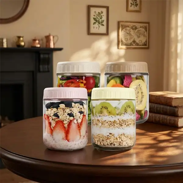 4-Piece Glass Canister Set
