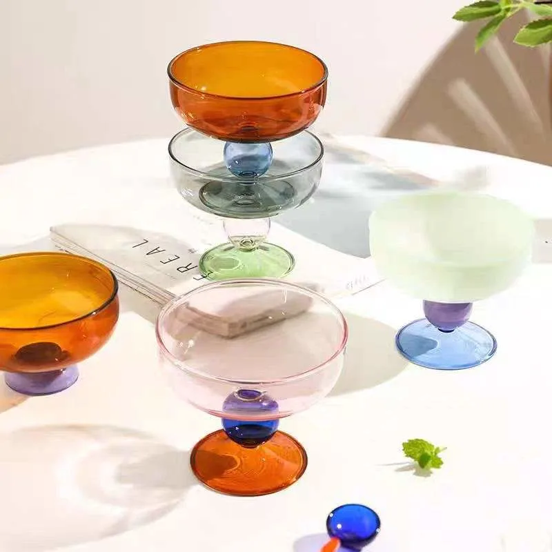 Glass Dessert Cup for Tableware Displays
