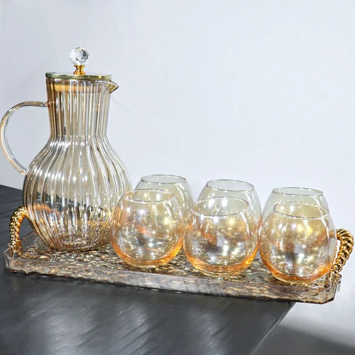 Glass Carafe with Cup