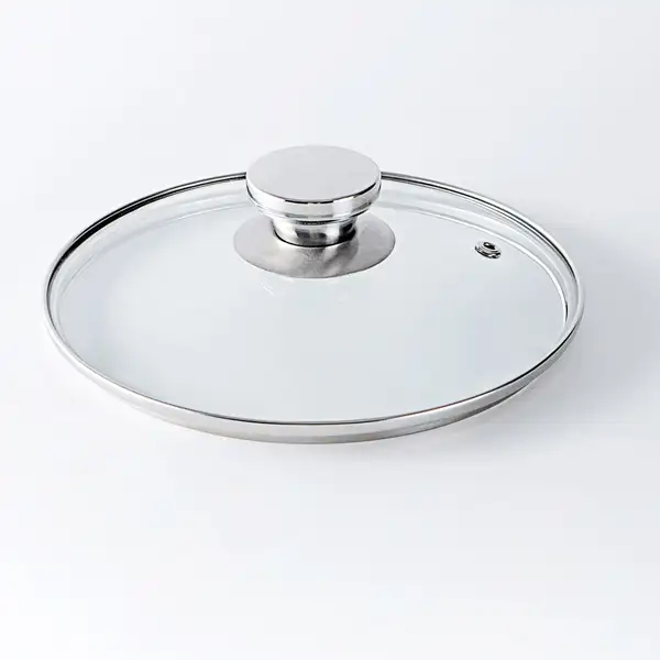 Glass Pot Lid with Stainless Steel Knob