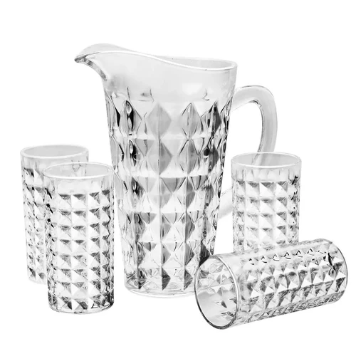 Glass Water Pitcher Set