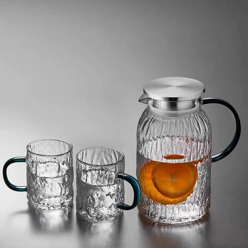 Ribbed Glass Drinkware Sets