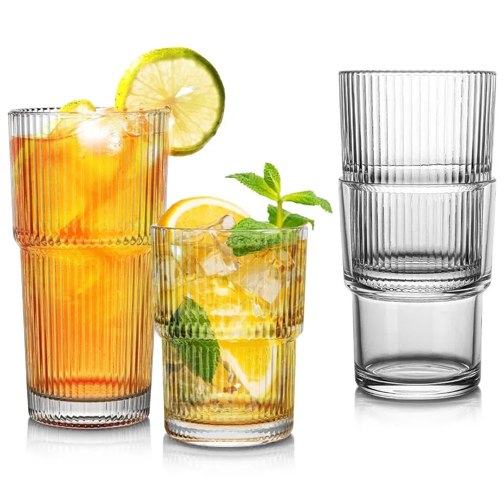 Stackable Glass Cup Sets
